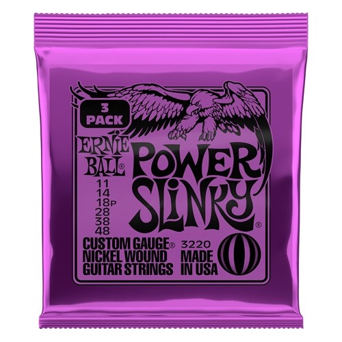Ernie Ball 3-pack Power Slinky 11-48