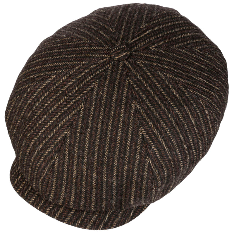 Stetson 8-panel cap woolen stripe