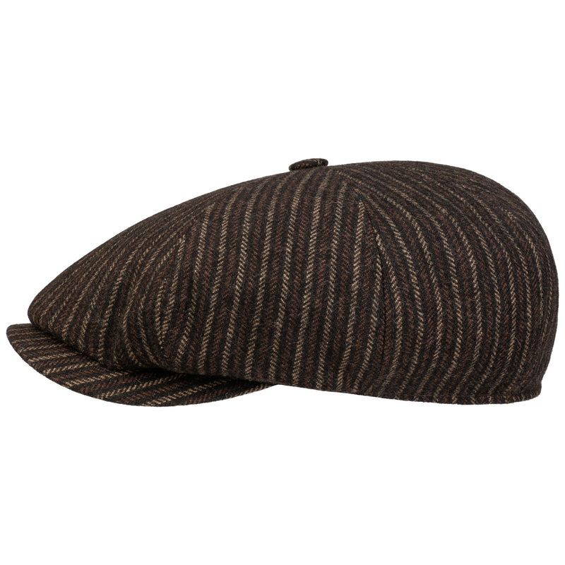 Stetson 8-panel cap woolen stripe