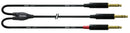 Cordial CFY VPP 6,3 mm stereo/2 x 6,3 mm monoplugi insertti/Y-kaapeli
