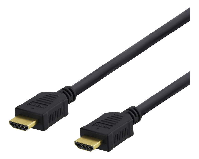 Deltaco High-Speed HDMI -kaapeli, 5m, Ethernet, musta