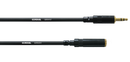 Cordial kuulokejatkojohto, 3,5 mm plugi/jakki, 5m