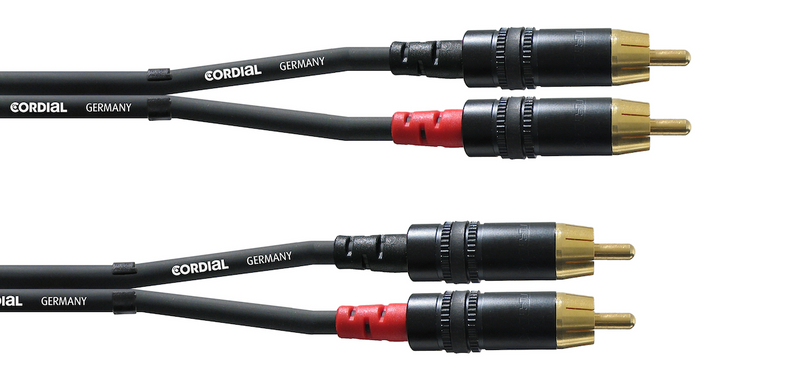 Cordial RCA / RCA kaapelipari, 3 m