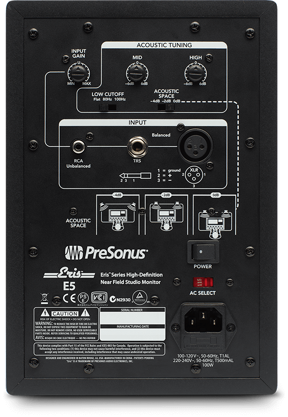 Presonus Eris E5 studiomonitorit (pari)